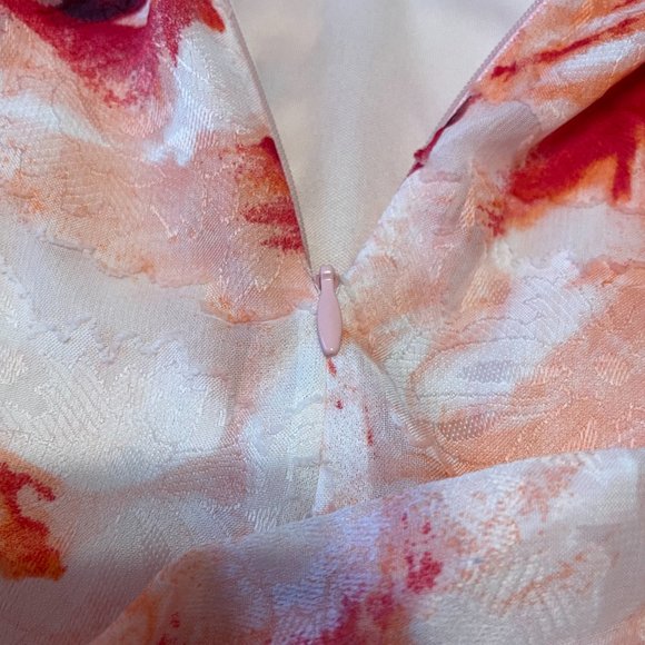 Dressbarn Luxe by Carmen Marc Valvo floral sleeveless aline dress Size 4 - Picture 7 of 16